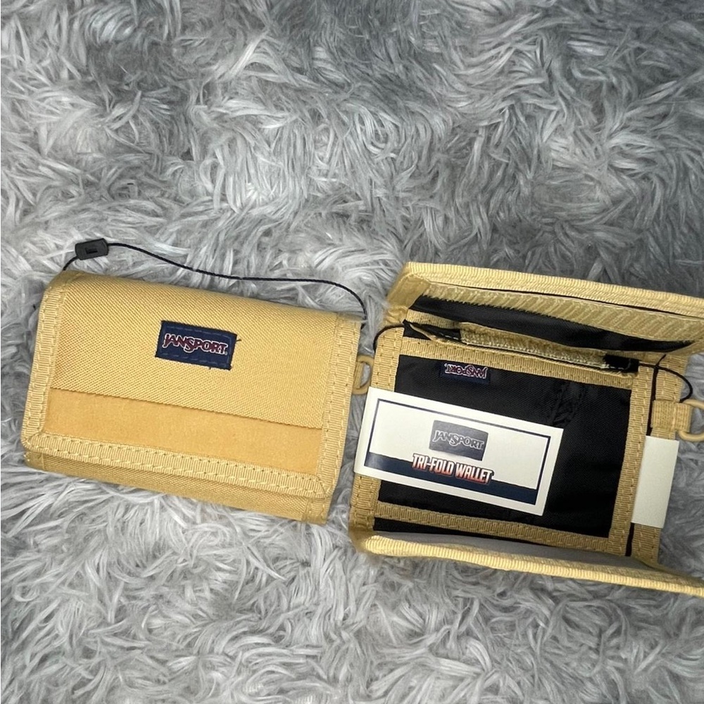 Jansport Mustard Tri-Fold Wallet